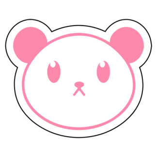 Cute Little Panda Sticker (Pink)